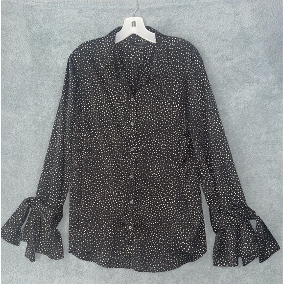 Banana Republic Blouse Womens Large Professional Career Office Capsule Preppy - Picture 1 of 11